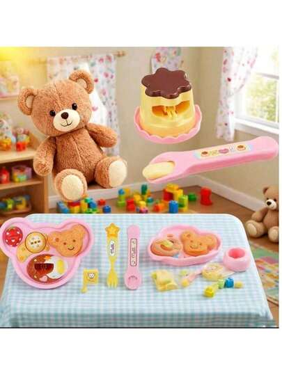 1pc 2025 New Jelly Strawberry Pudding Playset - Feeding Toy, Japanese Mirupu Pudding Figurine, Pretend Play Toy, Children's Day/Birthday/Christmas/Halloween Gift, Perfect Present