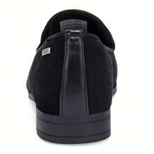 Mens Velvet Loafers  Dress Shoes Fashion Style Driving Shoes Classic Tuxedo Shoes Casual Oxford Shoes - 黑色 - 查看 6