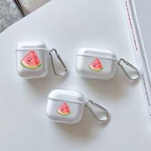 Transparent Watermelon Shaped Earphone Case Compatible With AirPods 4th Gen, Pro, New 2/3 - Clear - View 2