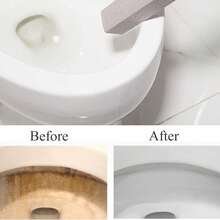 强力浮石清洁石，适用于浴室、厨房和泳池——轻松去除硬水渍、铁锈、水垢和污垢——形状设计便于清洁狭窄角落——是清洁马桶、水龙头、水槽、浴缸、淋浴喷头和瓷砖的理想之选，深度清洁工具 - 彩色 - 查看 2