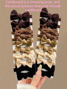 2/5/10pcs Women's High Elasticity Bow Tie Headband Seamless Headband High Elasticity No Damage Ponytail Braid Hair Rope Casual Fashion Suitable For Sports, Dating, Home Commuting Use ,Ponytail Holders ,Hair Elastics ,Hair Rubber Bands ,Scrunchies ,Elastic Hair Tie