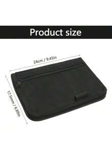 ZYHSLZ Organizador para Auto, Porta Documentos para Automóvil, 6 Bolsillos, Tela Oxford 600D, Porta Pasaporte para Carro, Multifuncional, Compatible con la Mayoría de Vehículos (Negro) - Negro - Ver 5