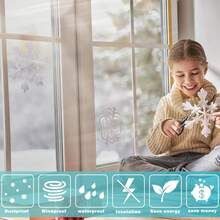 1 قطعة من مادة EVA سهلة الالتصاق، غشاء عازل للنوافذ شفاف سميك - منع التسرب، لاصق ذاتي، بدون حاجة للثقب - يحافظ على البرودة، مثالي لراحة المنزل في الشتاء