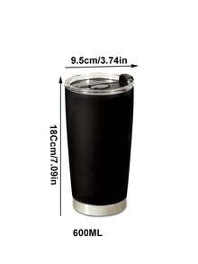 1pc 20 Oz Custom Stainless Steel Travel Cup - Can Print Photos And Text, Double-Layer Insulation Design, Perfect Gift For Birthdays, Anniversaries, Valentine's Day, Mother's Day, Father's Day, New Year, Suitable ,Personalized Tumbler, Custom Tumbler, Multi-Functional, Reusable, Easy To Clean, Exquisite, Cute, Fashionable - Multicolor - View 3