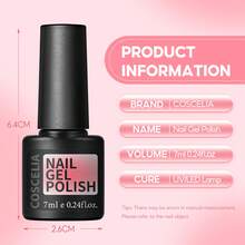 coscelia 26PCS Jelly Gel Polish Set, Ice Clear Pink Nude Brown Red Green Gel Nail Polish Transparent, Long Lasting For Women DIY Home Nail Art Salon Christmas Gifts