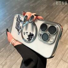 Funda metálica con lente integral, compatible con carga inalámbrica magnética y compatible con phone 16 Pro Max, 16, 15 Pro, 14, 14 Plus/14 Pro Max, 13, 13 Pro, 12 Pro, 11/11 Pro y la serie Pro. Es un excelente teléfono para amigos, cumpleaños y festividades. - Plateado - Ver 8
