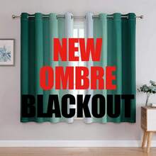 G2000 Blackout Curtains & Drapes For Bedroom Living Room 84 Inches Long Purple And Greyish White Room Darkening Window Treatments Ombre Thermal Insulated Light Blocking Grommet Backdrop 2 Panels Set-FUNALING - Teal - 查看 12