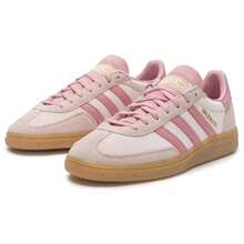 Adidas Women's Handball Spezial W Low-Top Lace-Up Casual Comfortable Shoes, Lightweight Outdoor Sports Sneakers - Miracle Quartz/Miracle Purple - View 3