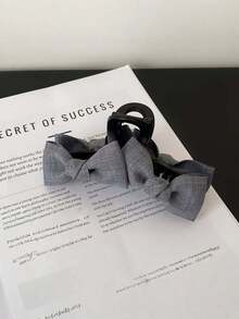 1 Stück koreanische Jeans-Schleife Haarclip, neuer Stil Haarclip, hinten am Kopf, große Haarspange für Mädchen Haarspangen Winter Haarzubehör