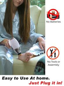 OLASALON Electric Foot Callus Remover, Waterproof Foot Care Tool Set For Removing Calluses, Automatic Robotic Foot Dead Skin Remover, Hard Skin Trimmer, Pedicure Care (Includes 12 Replacement Grinding Heads) - EU C Type Plug(220-240V) - View 9