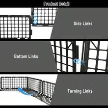 12 bloqueadores debajo del sof, 6. pulgadas de altox 14.5 pulgadas de largo, bloqueador debajo de la cama para mascotas, bloqueador de plstico negro debajo de los muebles para detener cosas - Negro - - Ver 4
