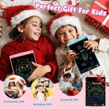 Pizarra Mágica Infantil, Pizarra Mágica del Garabato,12 pulgada Tablet para Dibujar LCD, Borrables y Reutilizables, Juguetes Niños Adecuados para Niñas y Niños de 3, 4, 5, 6, 7 y 8 años - Rosa - Ver 5
