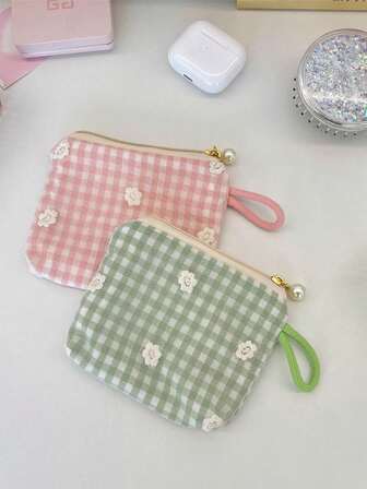 1个零钱包小配件钥匙收纳包便携袋女士钱包迷你钱包零钱包腕包旅行钱包和包数码收纳袋口红收纳袋迷你化妆包，圣诞礼物，收纳袋，旅行，女士礼物，女士旅行必备，收纳袋，手拿包/小手提包，化妆品收纳袋，收纳袋，刷子收纳袋，迷你收纳袋，大容量收纳袋，女士礼物，圣诞礼物，女士礼物创意