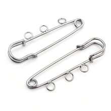 5pcs Craft Safety Pins Brooch Metal Sewing Pins With Loops Sewing Clothes Pins For Tags DIY Handmade Jewelry Making Accessories Findings - Brooch Pins - View 23