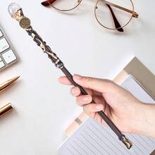 Sagittarius Wand Clear Quarz Crystal Magic Crystal Wand Sagittarius Gifts Handcrafted Witch Fairy Wizard Zodiac Wand Sorcerer Cosplay Accessories Party Stage Costume Wands - 白射手座 - 查看 4