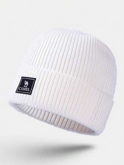 CAMEL CROWN Kamel Chinesisch Rote Neujahrszubehör Rote Strickmütze Damen Wollmütze Große Kopfbedeckung Schützende Mütze