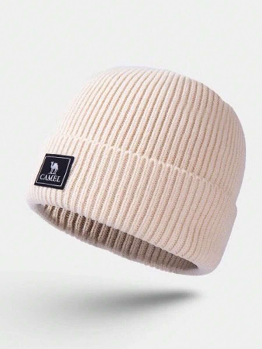 CAMEL CROWN Camel Chinese Red New Year's Accessories Red Knit Hat Women's Woolen Hat Big Headwrap Protective Hat