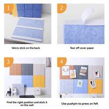 35.4 X 23.6 Inch Cork Board Set, Decorative Cork Strips For Bulletin Board, Memo Board, Suitable For Back To School, Christmas, New Year Decoration And Gifts