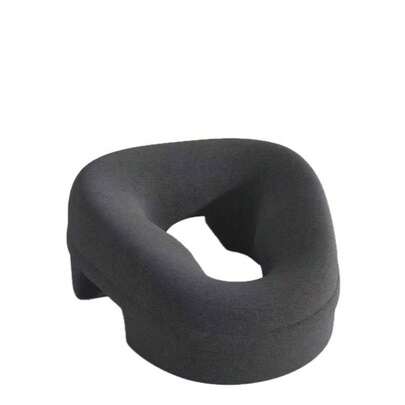 1pc Multifunctional Soft O-Shaped Face Pillow | Soft Fabric, Suitable For All Seasons, Ideal For Adults, Spa And Beauty Salon Use, Zipper Closure