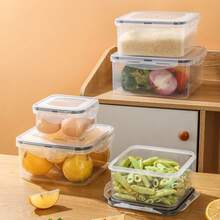 10pcs Food Storage Container Set, Fresh-Keeping Boxes, Easy- Airtight Plastic Containers, Suitable For Pantry, Travel, Outdoor Picnics, Kitchen Organization,Kitchen Accessories, Free Labels And Tags, Microwave, Oven, Freezer, Dishwasher, Home Decor, Party & Christmas Storage