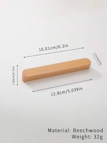 2pcs Wooden Single Hole Cartoon Drawer Pulls, Cabinet/Wardrobe Door Handles For Kids Room - Beech - View 4