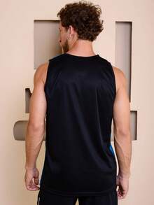 Men's Sublimated Grade Breathable Tank Top For Workout Gym Simple Summer Regular Fit No Halloween - 白色 - 查看 2