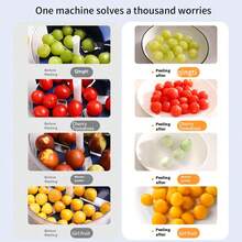 قشارة الفاكهة والخضروات الكهربائية الأوتوماتيكية، تشغيل بلمسة واحدة، إيقاف تلقائي - بلاستيك ثقيل، تصميم شفرة منحنية، تقشير سريع وفعال - مناسبة لمطابخ المنزل، الفواكه الصغيرة، البطاطس، الجزر، التفاح، الشمندر - هدية عيد مثالية (قشارة أوتوماتيكية) - مدمجة وسهلة الاستخدام، مناسبة لمختلف الفواكه والخضروات في المنزل