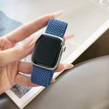 编织弹性单圈表带，兼容 Ultra 表带 49 毫米 45 毫米 44 毫米 46 毫米 42 毫米 41 毫米 40 毫米 38 毫米 男女款，柔软尼龙弹性编织腕带，表带替换件，兼容 Ultra 2、Series 10/9/8/7/6/5/4/3/2/1 SE，可作为返校学生的礼物 - 38mm/40mm/41mm - 查看 10