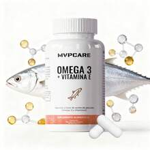 Omega 3 con aceite de pescado azul y mariscos extracto de ajo aporta vitamina E suplemento premium corazón metabolismo antioxidante bienestar salud general - Otros - Ver 1