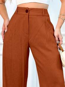 EMILI LONG WHITE LINEN PANTS CHRISTMAS NEW YEAR - Terracota - Ver 2