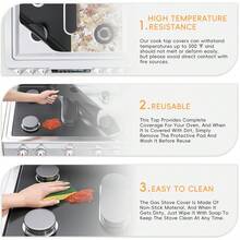 1pc Reusable Gas Stove Burner Cover, Fits Gas Stoves, Non-Stick Stove Liner, Stove Guard, Customizable Size