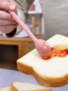 1pc/Green 1pc/Pink 1pc/White 1pc/Yellow/4pcs Multifunctional Silicone Jam Scraper, Mini Wire Grater With Dual Heads And Two-In-One Cooking And Fruit Jam Spatula - Multicolor - View 10