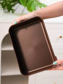 Multi-Size Rectangular Display Plastic Trays With Dustproof Lids, Unbreakable, Reusable Fruit/Dessert/Snack/Cake Platters, Suitable For Festivals, Weddings, Parties, And Banquets - Brown - View 5