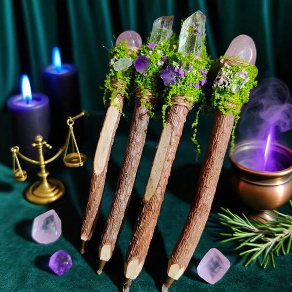 Natürliche Quarz-Kristallsäule, Rose Quarz Dekoration, wiederverwendbarer Tintenroller, dekorativer Stift, eleganter Stift | Inspirierender Stift | Natürliche Kristall-Dekoration | Motivierender Stift | Handgefertigt, elegant und bedeutungsvoll, oder als modisches Geschenk für Schreibwarenfans.