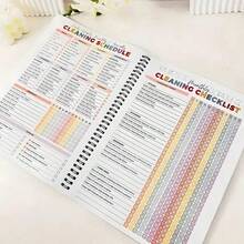 [ADHD Cleaning Planner]Household Daily Cleaning Schedule Planner, 1 Count Cleaning Checklist Schedule Notebook, Cleaning Planner Notebook, Office Stationery & Supplies - A5 - Xem 2