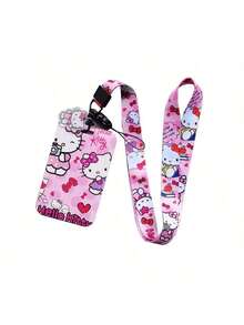 1 قطعة، سلسلة معصم + حامل بطاقة [معتمد] مشبك صورة هيلو كيتي للحرم الجامعي، بطاقة طالب للوجبات، حبل منسوج لبطاقة الحافلة، علبة تخزين مفتاح سلسلة، غطاء واقي كرتوني للطالب، مجموعة بطاقة هوية للعمل والحافلة والمترو، بطاقة تمرير، قلادة سلسلة معصم طويلة شفافة للأزواج - متعدد الألوان - مشاهدة 11