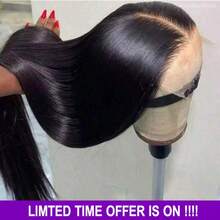 200% Density 13x4/13x6 Straight Lace Front Wig, 5x5 Lace Closure Wig, No Glue Needed, Instant Wear, 200% Density Natural Black Hairline Wig, Suitable For Daily Wear, Elegant Style - Natural & Black - View 2