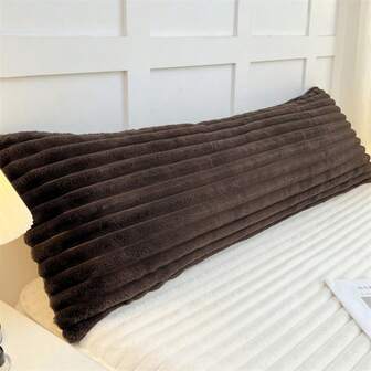 1 st mjukt dunfjäder enfärgat kaninpäls plysch bubbel- och ribbat örngott, Dreamlike-serien örngott, mjukt, skrynkelbeständigt, andningsbart, utan kärna, örngott för en-/dubbelpersoner, förtjockad mjölkplysch-kuddinsats, snöflingeplysch, dubbelsidigt fleecefoder, tjockt och varmt, molnliknande hudvänlig komfort, enkel och delikat varm, lämplig för sovrum, gästrum, hela familjen, dubbelsäng/enkelsäng, idealisk present till föräldrar, familj och vänner på helgdagar och sammankomster, eller som hemtextilpresent