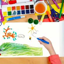 1 Roll 50cm Wide Premium White Kraft Paper - Suitable For Drawing Boards, Bulletin Boards And Gift Wrapping, Smooth Surface, Durable, Versatile, Essential For Crafting | Smooth White Paper | Durable Kraft Paper, Kraft Paper Roll, Craft Paper, Christmas Wrapping Paper, Scrapbooking Supplies - White - View 7