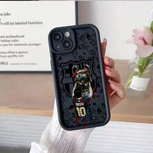 Funda de teléfono Fun Football B-Barcelonas Trophy Famous NO.10 Y-Yamals compatible con iPhone 17 16E 16 15 14 13 12 11 Mini Pro Max Air X XR XSMAX 8 7 Plus, cubierta trasera suave de TPU anti-caída - Blanco antiguo - Ver 6