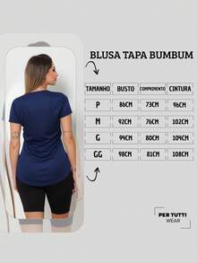 Kit 2 Blusa Feminina Tapa Bumbum Academia Esportiva Fitness