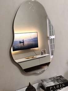 Espelho Orgânico Decorativo Lapidado com e sem Led Varios Tamanhos para Sala Quarto Banheiro Cozinha - Multicolorido - Visão 11