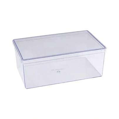 Caixa Retangular Transparente 1,750 C/Tampa Cake Box