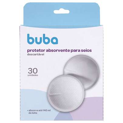  Kit 30 Protetores de Seios Absorventes Descartáveis Amamentação Buba