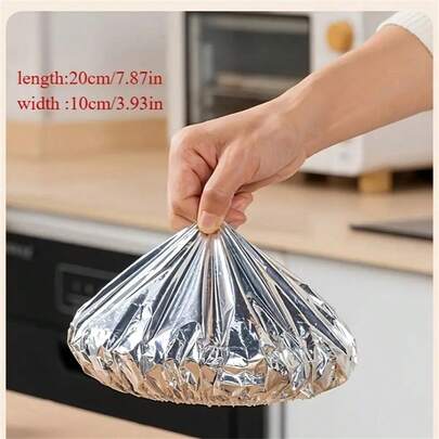 120 Stücke Aluminiumfolie Isolationsabdeckungen für Küche & Esstisch - wiederverwendbar, wärmeisolierend für Picknicks, Camping & Heimgebrauch, Camping Speisewärmer Abdeckung | Lebensmittelsichere Abdeckung | Wiederverwendbare Lebensmittelverpackung Lebensmittelabdeckungen Frischhaltefolie Kühlschrankorganisatoren Aufbewahrung