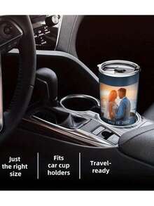 1pc 20 Oz Custom Stainless Steel Travel Cup - Can Print Photos And Text, Double-Layer Insulation Design, Perfect Gift For Birthdays, Anniversaries, Valentine's Day, Mother's Day, Father's Day, New Year, Suitable ,Personalized Tumbler, Custom Tumbler, Multi-Functional, Reusable, Easy To Clean, Exquisite, Cute, Fashionable - Multicolor - View 4