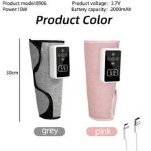 Beinmassagegerät, ein Mini-Luftdruckbeinmassagegerät mit Heizfunktion, ein Beinmassagegerät mit drei Intensitäten und drei Modi, einfach zu bedienen, kann Muskeln entspannen, geeignet als Geschenk für Familie und Freunde während der Feiertage