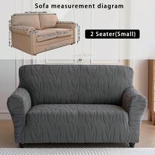 1 Stück Plüsch Jacquard einfarbige Sofabezug für alle Jahreszeiten, Stil rutschfest, schmutzabweisend, haustierfreundlich, Komplettbezug für 1/2/3-Sitzer Sofa