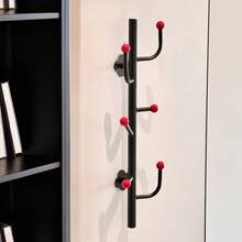 Wall-Mounted Coat Hook No-Drill Door Hook Hanging Coat Rack Heavy-Duty Load Capacity Nail-Free, No-Trace Coat Hook - Multicolor - View 5