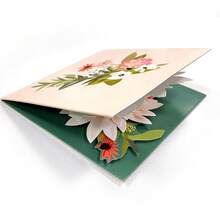 [Handcrafted Birthday Cards] Vibrant 3D Pop-Up Flower Birthday Cards - Handcrafted Greeting Cards With Floral Designs| Perfect For Friends, Family, Teachers, And Colleagues, Unique Birthday Gift Idea - 1 cái - Xem 7